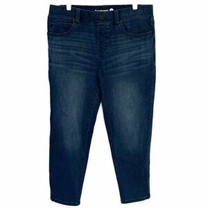 Betabrand | Cropped Skinny Jeggings Stretch Indigo Size Medium